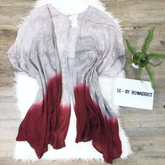 Free People Other - [Free People] Tie Dye Flowy Open Front Cover